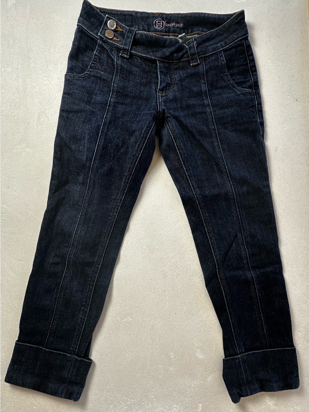 Authentic bebe Dark Indigo Cropped Women's Jeans